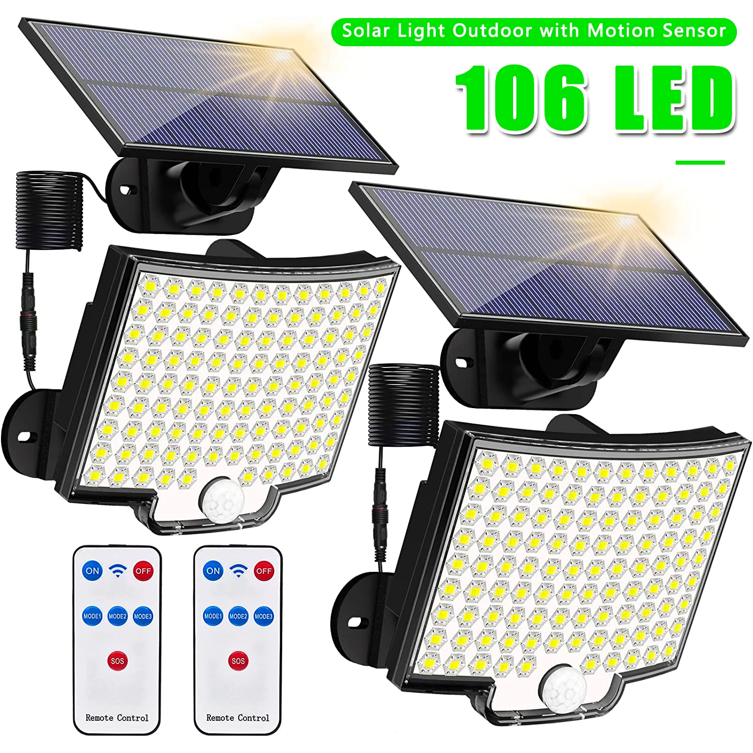 Outdoor Power Garage - Luz Solar 106LED impermeable al aire