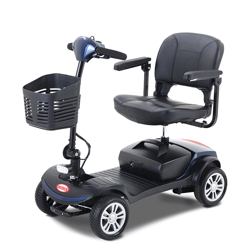 Outdoor Power Wheelchair - Potente Scooter Eléctrico Plegable para Exteriores,