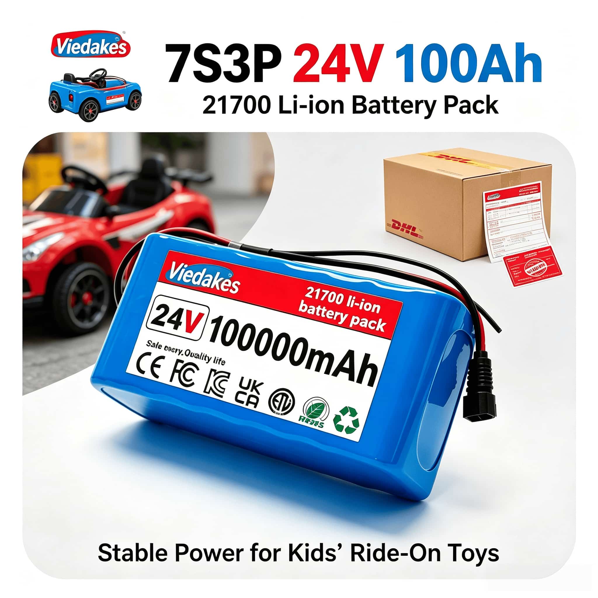 Outdoor Power Wheelchair - Batería de 24V 21700 7S3P 80Ah