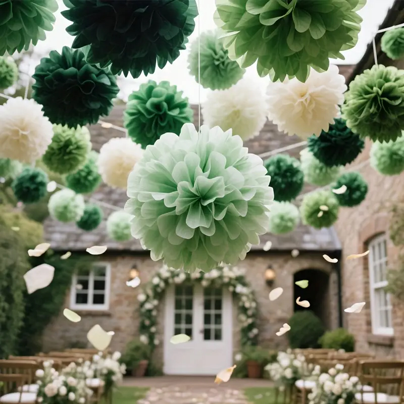 Outdoor Power For Wedding - 30 piezas de bolas de flores
