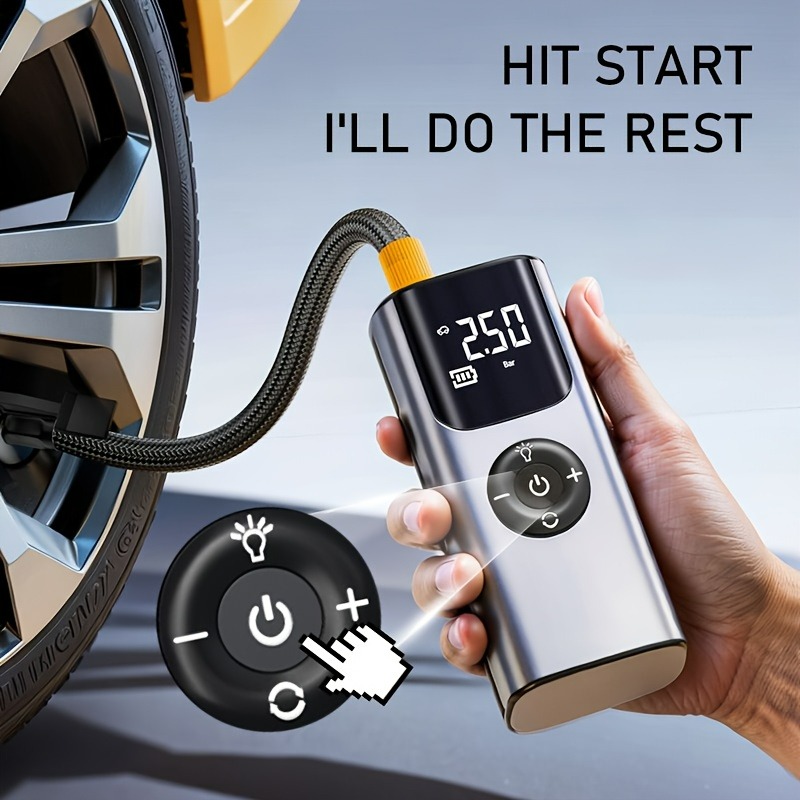 Inflador de neumáticos portáti - Air Compressor Portable reseña y precio