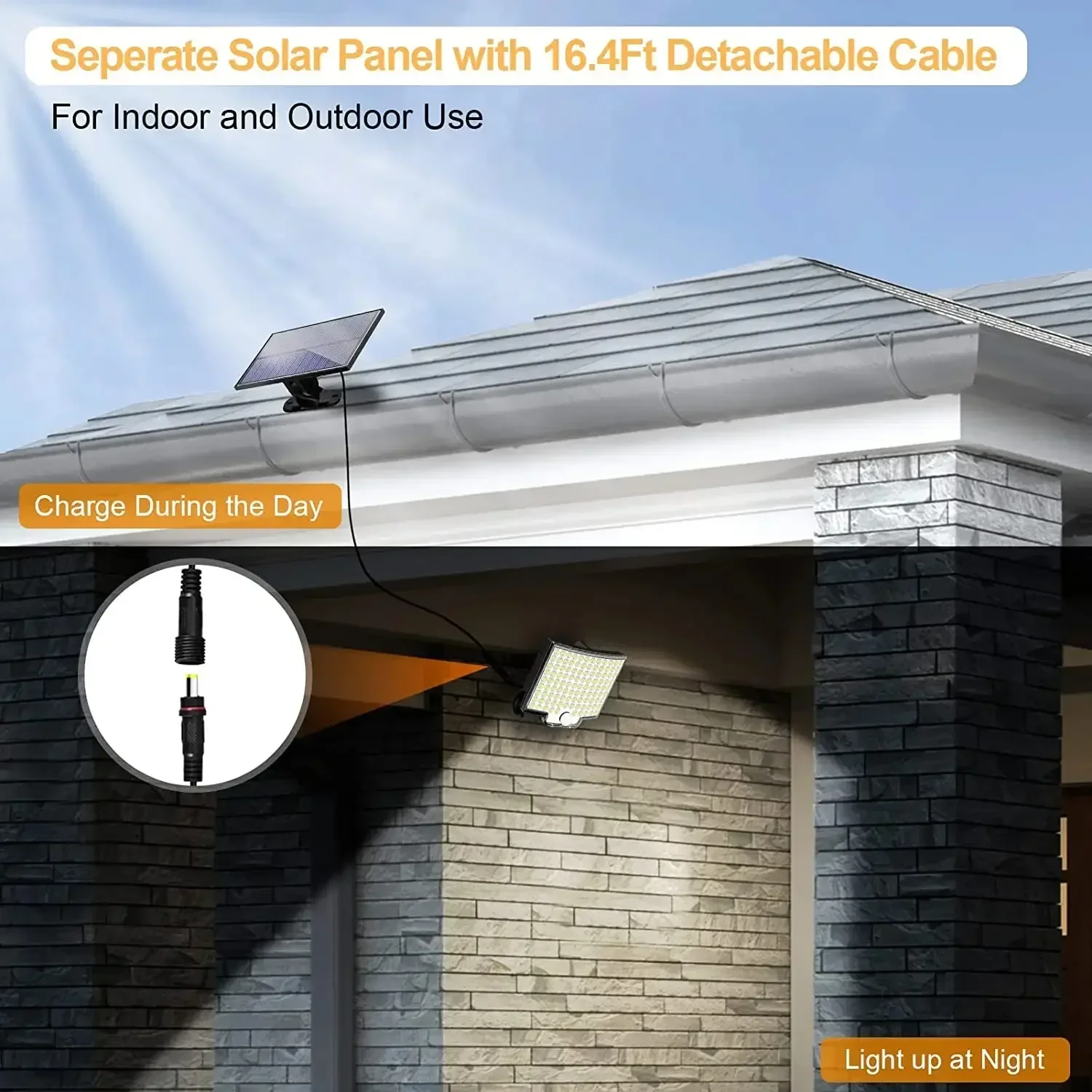 Luz Solar 106LED impermeable a - Outdoor Power Garage reseña y precio