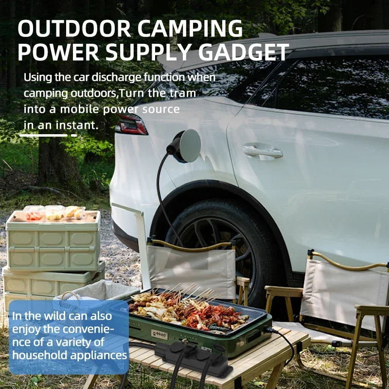 Cargador EV portátil para coch - Outdoor Power Hub reseña y precio