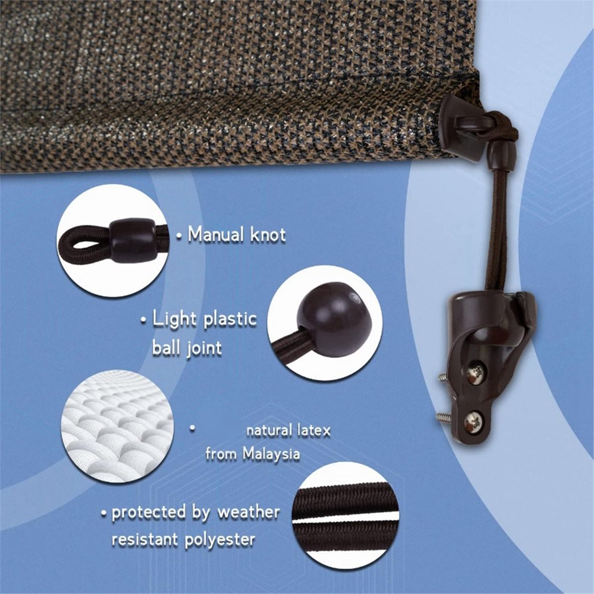 Kit de Sujeción Elástica y Cub - Outdoor Power Blinds reseña y precio