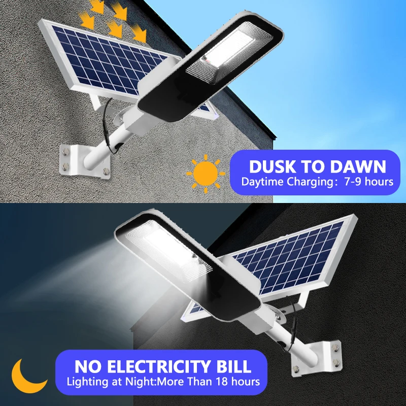 Luz Solar potente de 200W, far - Outdoor Power Garage reseña y precio
