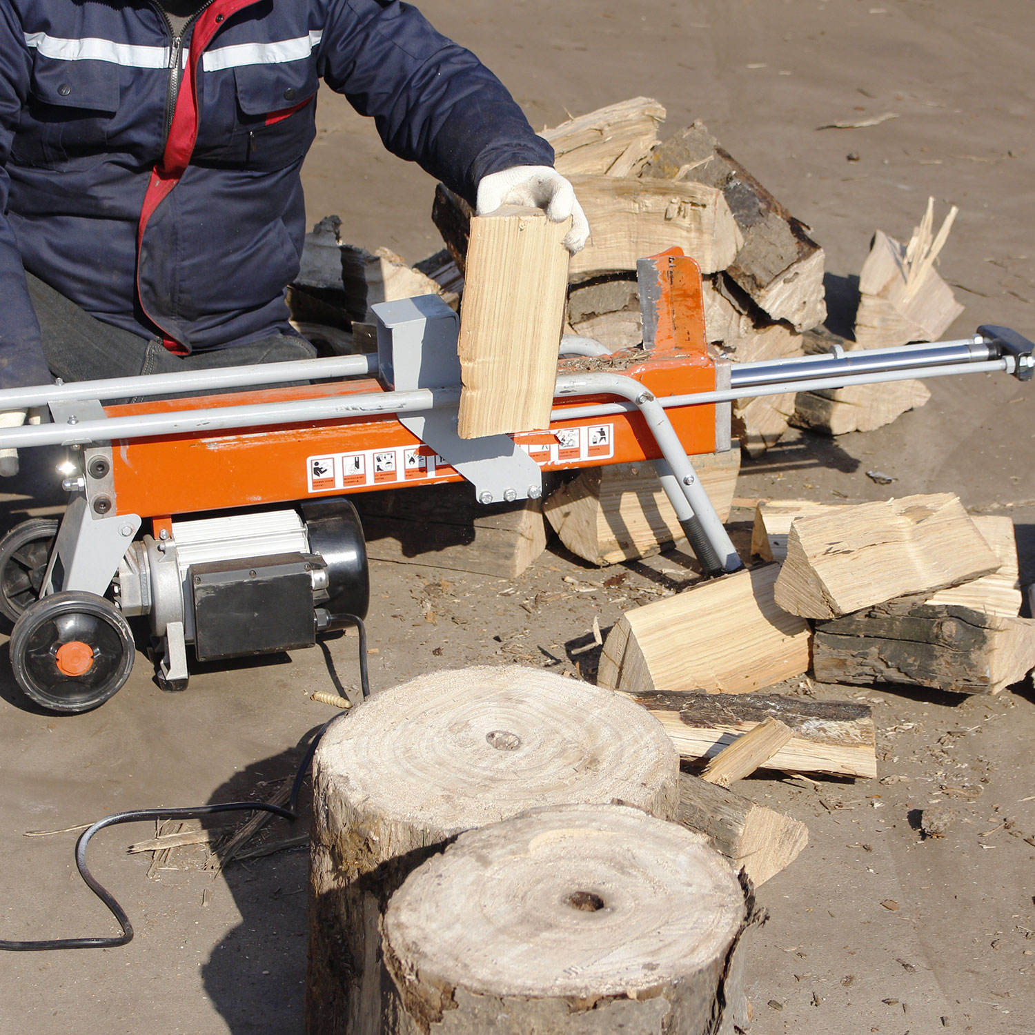 Máquina Cortadora de Leña Hidr - Log Splitter Electric reseña y precio