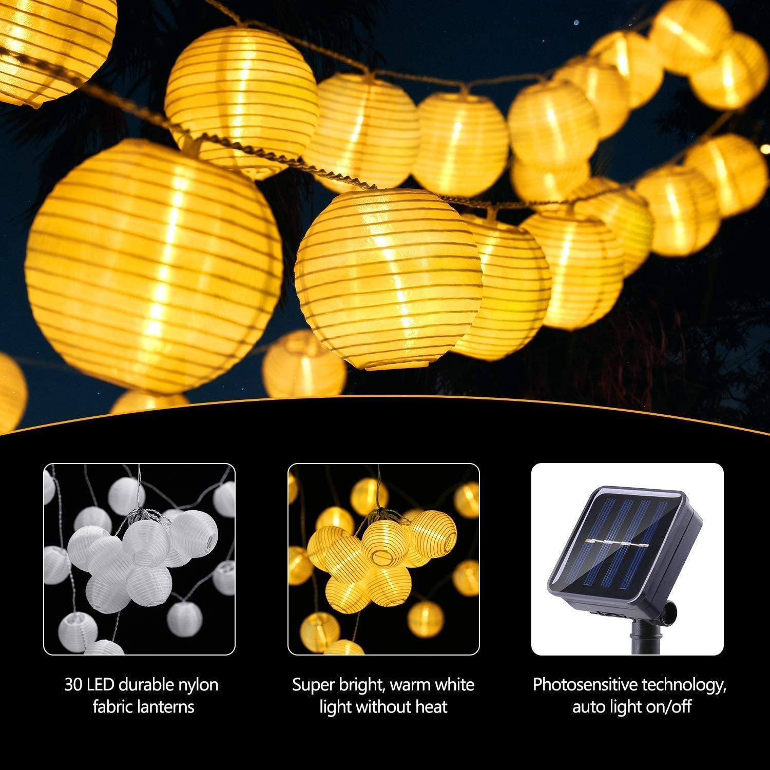 Linterna Solar LED, guirnalda  - Outdoor Power For Wedding reseña y precio